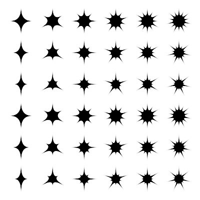 EPS 해외이미지 실루엣 별 곡선 일러스트 세트 수집 심볼 아치 마름모 육각형 고립 오각형 절정 폴리곤 해외202004 해외일러스트 자연요소 도형 선 촬영기법 파일형식 벡터 이미지허브