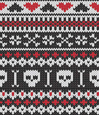 EPS 해외이미지 전통 디자인 옷 백그라운드 크리스마스 겨울 패턴 일러스트 뼈 따뜻함 노르웨이 핀란드 장식 가로 빨간색 유행 검은색 어둠 할로윈 흰색 직물 화려 고리 뜨개질 바느질 스웨터 그림 질감 자수 스칸디나비아 해골모형 해외202004 해외일러스트 계절 기념일 유럽 컬러 컨셉 상의 무늬 북유럽 취미 모형 파일형식 벡터 이미지허브