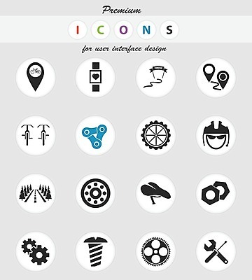 EPS 해외이미지 도로 일러스트 자전거 견과류 도구 나사 바퀴 끝 맥박 심볼 안장 방법 베어링 충고 해외202004 해외일러스트 길 의학 교통시설 바이크 공구 파일형식 벡터 이미지허브