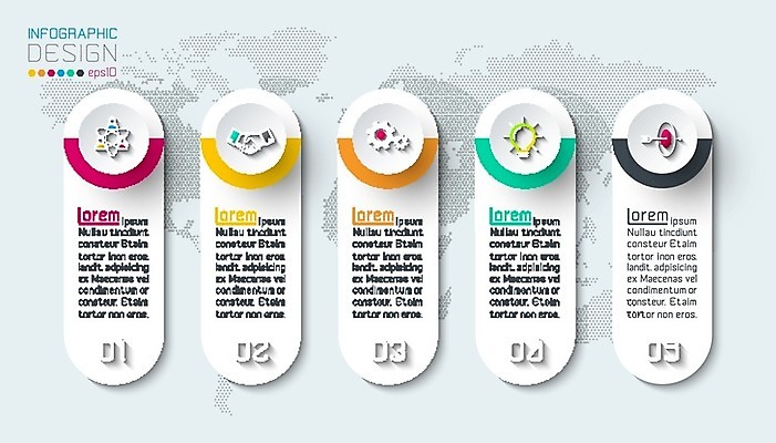 EPS 해외이미지 템플릿 디자인 배너 백그라운드 컨셉 지도 일러스트 비즈니스 그래프 추상 아이디어 그래픽 단어 숫자 자료 웹 인포그래픽 정보 점 원형 발표 계획 심볼 사인 옵션 레이아웃 윤곽 5 단계 방법 엘리먼트 해외202004 해외일러스트 도형 문자 무늬 인터넷 파일형식 벡터 이미지허브