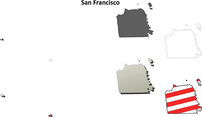 EPS 해외이미지 디자인 실루엣 여행 백그라운드 지도 패턴 일러스트 세트 3D 미국 공백 경계선 도시 윤곽 영토 캘리포니아 지역 고립 분할 샌프란시스코 디테일 해외202004 해외일러스트 선 북아메리카 무늬 촬영기법 디지털합성 경계 파일형식 벡터 이미지허브