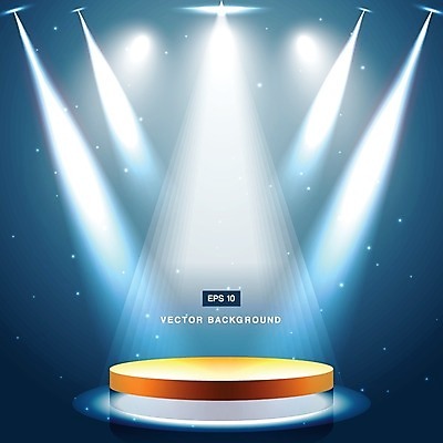 EPS 해외이미지 디자인 백그라운드 일러스트 이벤트 사람없음 파란색 빛 무대 램프 축하 점 극장 디스코 스포트라이트 빛망울 지휘대 해외202004 해외일러스트 음악 컬러 컨셉 조명 춤 파일형식 벡터 이미지허브