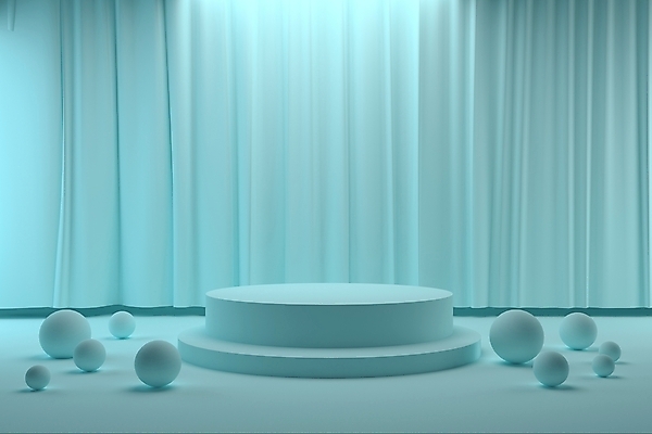 포토 JPG 해외이미지 템플릿 포스터 벽 사람없음 내부 초록색 3D 상점 방 무대 원형 단상 구성 목업 미니멀 해외202004 해외포토 도형 컬러 디지털합성 파일형식 이미지허브