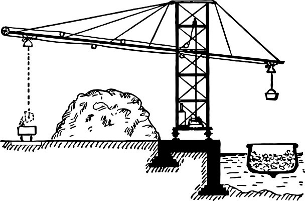 EPS 해외이미지 선 일러스트 검은색 수확 흰색 그림 판화 도르래 예시 해외202004 해외일러스트 컬러 농업 미술 파일형식 벡터 이미지허브