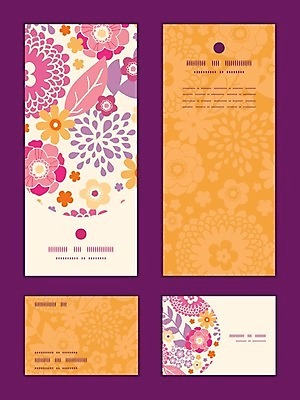 EPS 해외이미지 패턴 일러스트 세로 세트 신용카드 감사 초대 해외202004 해외일러스트 감정 무늬 금융 파일형식 벡터 이미지허브