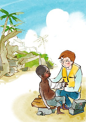 전신 PSD 외국인 나무 식물 건축물 남자 어린이 캠페인 흑인 일러스트 주택 사람 앉기 동양인 소년 성인 두명 치료 환자 돌_바위 바위 봉사 도움 자원봉사자 구급상자 상처 사회복지 사랑나눔 더불어사는사회 붕대 약상자 남자만 국내일러스트 서양인 건축 컨셉 의학 모션 사랑 인종 건물 상자 의료용품 복지 나눔 파일형식