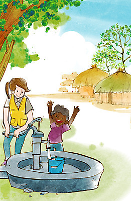 전신 PSD 외국인 나무 식물 여자 남자 어린이 캠페인 흑인 일러스트 주택 초가집 서기 사람 동양인 소년 성인 두명 물 봉사 도움 자원봉사자 양동이 사회복지 수도 사랑나눔 더불어사는사회 수도_상하수도 국내일러스트 자연요소 서양인 컨셉 모션 한옥 사랑 인종 건물 복지 나눔 상하수도 파일형식