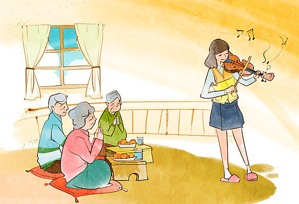 전신 PSD 접시 여자 노년 남자 악기 음식 캠페인 연주 음표 일러스트 창문 방석 서기 사람 앉기 여러명 성인 컵 봉사 도움 커튼 자원봉사자 사회복지 바이올린 사랑나눔 더불어사는사회 노인만 성인만 국내일러스트 식기 기호 음악 다수 컨셉 모션 현악기 사랑 복지 나눔 파일형식