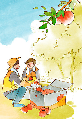 전신 PSD 나무 식물 남자 캠페인 과일 일러스트 사람 앉기 성인 두명 농작물 상자 수확 봉사 도움 자원봉사자 사과 사회복지 사랑나눔 더불어사는사회 사과나무 남자만 성인남자만 성인만 국내일러스트 컨셉 농업 모션 사랑 복지 나눔 파일형식