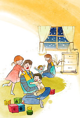 전신 PSD 식물 여자 남자 화분 어린이 캠페인 일러스트 창문 사람 앉기 소녀 소년 여러명 성인 장난감 블록 봉사 도움 커튼 자원봉사자 사회복지 서랍장 사랑나눔 더불어사는사회 국내일러스트 가구 다수 컨셉 모션 사랑 복지 나눔 파일형식