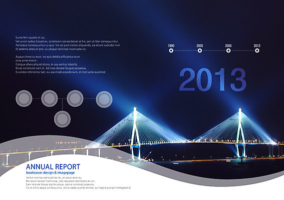 PSD 템플릿 편집 표지디자인 건축물 북디자인 출판디자인 내지 백그라운드 야경 북커버 비즈니스 조명 팜플렛 사람없음 빛 강 도시 연도 보고서 2013년 가교 이미지템플릿 건축 야간 파일형식 풍경_경치