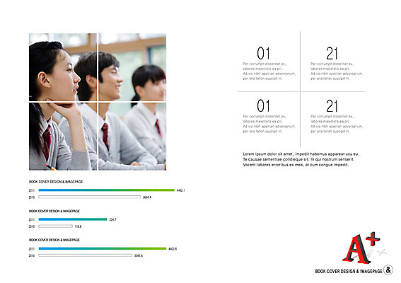 PSD 템플릿 편집 학생 표지디자인 북디자인 출판디자인 여자 교육 남자 교복 내지 백그라운드 북커버 학교 청소년 고등학생 수업 그래프 웃음 사람 동양인 팜플렛 상반신 옆모습 10대 세명 턱괴기 연도 보고서 성적 에이플러스 십대만 이미지템플릿 옷 뷰포인트 모션 표정 인종 점수 파일형식
