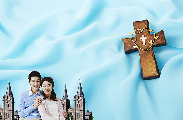 PSD 편집이미지 부부 커플 여자 남자 기독교 종교 십자가 안기 사랑 웃음 사람 앉기 동양인 두명 30대 교회 한국인 하트 신도 천 교인 장년만 성인만 이미지편집 모양 감정 관계 종교건축 모션 표정 인종 건물 장년 직물 파일형식