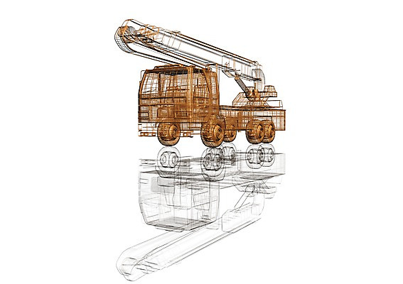 PSD 편집이미지 육상교통 교통수단 백그라운드 자동차 설계 사람없음 컴퓨터그래픽 그래픽 3D소스 3D 설계도 트럭 사다리차 편집소스 편집3D 교통 컨셉 건설업 디지털합성 파일형식