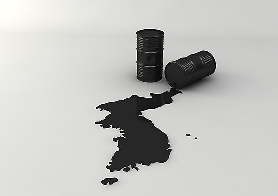 PSD 편집이미지 지도 회색배경 한국 사람없음 컴퓨터그래픽 그래픽 3D소스 3D 에너지 석유 연료 한반도 석유통 편집소스 편집3D 아시아 백그라운드 회색 디지털합성 파일형식