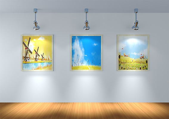 PSD 편집이미지 예술 액자 백그라운드 조명 미술 사람없음 건물 컴퓨터그래픽 그래픽 인테리어 3D소스 3D 전시 전시회 그림 편집소스 편집3D 건축물 디자인 문화예술 디지털합성 파일형식