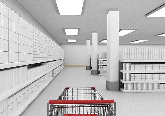 PSD 편집이미지 백그라운드 전등 사람없음 건물 컴퓨터그래픽 그래픽 쇼핑 인테리어 3D소스 3D 상점 카트 쇼핑카 기둥 진열장 마트 대형마트 편집소스 편집3D 건축물 디자인 건축 조명 디지털합성 파일형식