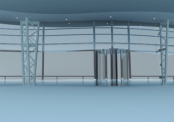 PSD 편집이미지 건축 백그라운드 유리 전등 사람없음 건물 컴퓨터그래픽 그래픽 인테리어 3D소스 3D 문 공간 회전문 편집소스 비어있는 편집3D 건축물 디자인 재질 조명 디지털합성 파일형식