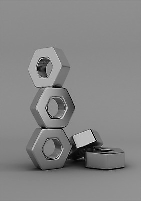 PSD 편집이미지 산업 회색배경 그림자 사람없음 컴퓨터그래픽 그래픽 3D소스 3D 쌓기 금속 공구 나사 실버 부속품 은색 볼트 너트 편집소스 편집3D 노년 컬러 백그라운드 모션 재질 회색 도구 디지털합성 오브젝트 파일형식