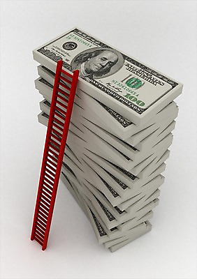 PSD 편집이미지 컬러 지폐 돈 사다리 사람없음 컴퓨터그래픽 그래픽 빨간색 금융 3D소스 3D 쌓기 달러 돈다발 100달러 편집소스 편집3D 모션 경제 도구 재산 디지털합성 파일형식