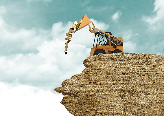 PSD 구름 편집이미지 육상교통 교통수단 돈 비즈니스 하늘 사람없음 금융 경제 3D 동전 기계 절벽 돌_바위 바위 중장비 불도저 버리기 금융비즈니스 트랙터 이미지편집 편집3D 자연요소 교통 모션 산업장비 재산 농기계 디지털합성 특수차량 파일형식