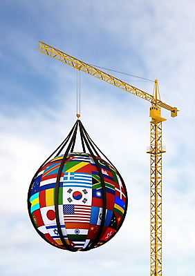 PSD 구름 편집이미지 건축 비즈니스 하늘 매달리기 사람없음 글로벌 지구본 3D 글로벌비즈니스 중장비 국기 세계국기 이미지편집 편집3D 자연요소 모션 산업장비 디지털합성 파일형식