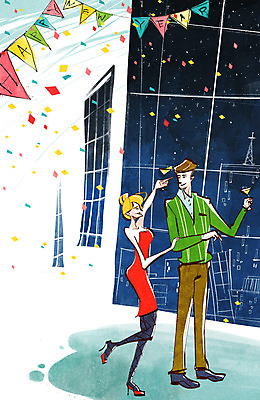 전신 PSD 건축물 커플 여자 남자 행복 일러스트 창문 밤하늘 새해 주류 서기 들기 사람 이벤트 성인 두명 파티 새해인사 축하 인사 샴페인 샴페인잔 꽃가루 해피뉴이어 신년파티 성인만 국내일러스트 건축 감정 음료 컨셉 술잔 관계 모션 하늘 예절 야간 가루 파일형식