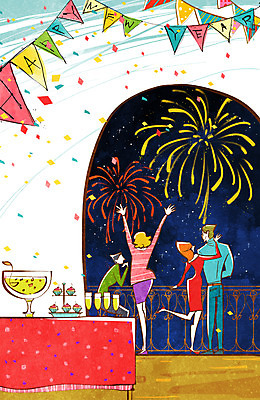 전신 PSD 여자 남자 행복 술잔 일러스트 창문 탁자 밤하늘 새해 불꽃놀이 서기 사람 이벤트 여러명 성인 파티 케이크 발코니 새해인사 축하 인사 꽃가루 해피뉴이어 신년파티 성인만 국내일러스트 감정 가구 다수 컨셉 모션 놀이 하늘 디저트 잔 예절 야간 가루 파일형식