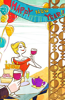 PSD 커플 배너템플릿 여자 남자 행복 와인잔 일러스트 탁자 주전자 새해 주류 들기 사람 앉기 이벤트 상반신 성인 두명 파티 케이크 와인 새해인사 현수막 축하 인사 해피뉴이어 풍선 신년파티 성인만 국내일러스트 템플릿 배너 감정 음료 가구 컨셉 술잔 관계 모션 주방용품 디저트 예절 파일형식