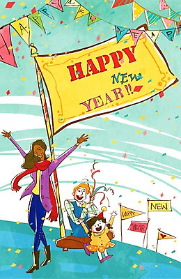 전신 PSD 배너템플릿 여자 남자 행복 어린이 일러스트 새해 서기 사람 앉기 소녀 이벤트 성인 세명 파티 새해인사 현수막 축하 깃발 인사 꽃가루 해피뉴이어 신년파티 국내일러스트 템플릿 배너 감정 컨셉 모션 예절 가루 파일형식