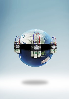 PSD 편집이미지 지구 줄 그림자 사람없음 3D 시간 떠있는 폭탄 테이프 감싸기 시한폭탄 편집3D 모션 문구용품 폭발물 디지털합성 파일형식