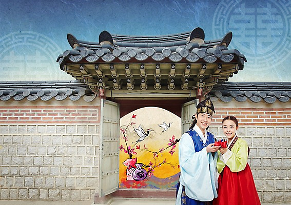 PSD 식물 동물 편집 편집이미지 한국문화 한국전통 전통 부부 커플 여자 명절 남자 꽃 전통문화 백그라운드 고건축 조류 새해 복주머니 서기 들기 사람 동양인 상반신 성인 두명 장식 담장 설날 문 한국인 전통의상 한복 오브젝트 성인만 이미지편집 동양문화 건축물 기념일 문화 관계 모션 전통소품 한국 인종 파일형식