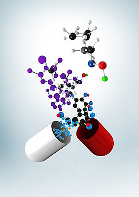 PSD 편집이미지 과학 무늬 의학 사람없음 치료 알약 과학기술 화학 연결 결합 핵 원자 구성원소 이미지편집 기술 약 원소 파일형식