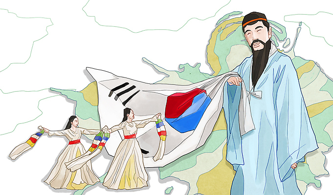 전신 PSD 여자 기념일 남자 일러스트 서기 들기 사람 성인 세명 공휴일 희망 춤 자신감 역사 국기 한국사 태극기 전통의상 한복 국경일 전통무용 열정 위인 신화 역사인물 개천절 단군 단군신화 환웅 성인만 국내일러스트 한국전통 전통 감정 모션 문화예술 이벤트 파일형식