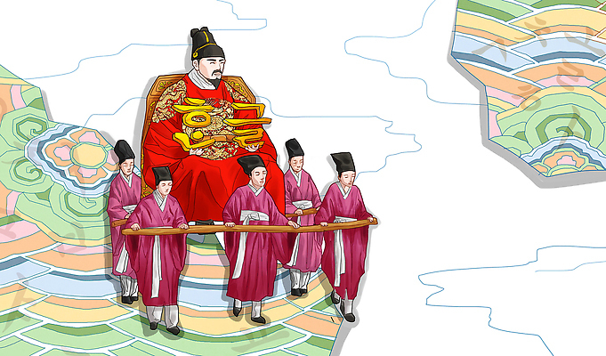 전신 PSD 기념일 남자 가마_이동수단 일러스트 서기 사람 앉기 여러명 성인 한글 훈민정음 공휴일 희망 자신감 역사 한국사 전통의상 한복 국경일 열정 위인 역사인물 한글날 세종대왕 남자만 성인남자만 성인만 국내일러스트 문자 한국전통 전통 감정 교통수단 다수 모션 이벤트 왕 파일형식