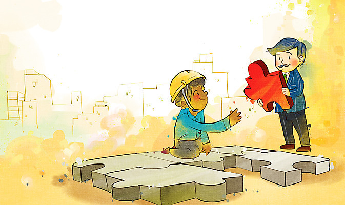 전신 PSD 남자 조각 일러스트 비즈니스 협력 노동자 서기 들기 사람 앉기 성인 두명 도움 직장인 비즈니스맨 퍼즐 목표 안전모 동료 퍼즐조각 열정 화합 노사화합 노사관계 노사협력 남자만 성인남자만 성인만 국내일러스트 직업 감정 컨셉 관계 모션 헬멧 안전장비 파일형식