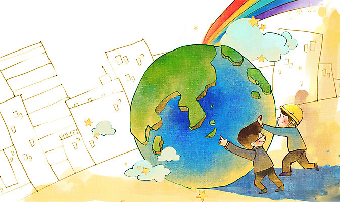 전신 PSD 구름 건축물 남자 지구 무지개 일러스트 비즈니스 협력 노동자 서기 사람 성인 두명 건물 도움 직장인 비즈니스맨 목표 밀기 안전모 동료 열정 화합 노사화합 노사관계 노사협력 남자만 성인남자만 성인만 국내일러스트 자연요소 직업 건축 감정 컨셉 관계 모션 헬멧 안전장비 파일형식