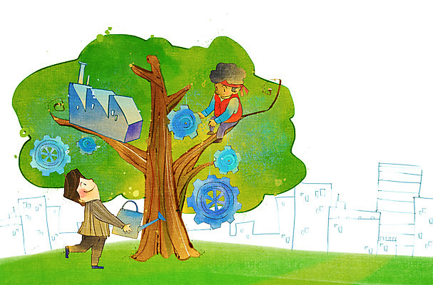 전신 PSD 나무 식물 건축물 남자 일러스트 비즈니스 공장 협력 노동자 서기 들기 사람 성인 두명 건물 물뿌리개 도움 직장인 비즈니스맨 목표 동료 톱니바퀴 열정 화합 노사화합 노사관계 노사협력 남자만 성인남자만 성인만 국내일러스트 직업 건축 감정 컨셉 공업 관계 모션 파일형식