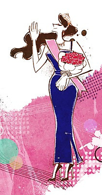 전신 PSD 우먼라이프 라이프스타일 드레스 여자 꽃 꽃다발 일러스트 왕관 한명 서기 들기 사람 성인 라이프 뷰티 손들기 인사 변화 티아라 당선 미스코리아 여자만 여자한명만 성인여자만 성인만 국내일러스트 식물 1 옷 컨셉 모션 생활 예절 파일형식