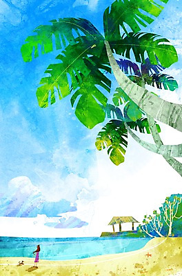 전신 PSD 나무 식물 동물 구름 건축물 사계절 계절 여자 어린이 바다 백그라운드 일러스트 자연 한명 서기 사람 소녀 해변 여름 모래사장 야자수 산책 강아지 오두막 감성 여자만 여자한명만 어린이만 소녀만 소녀한명만 국내일러스트 자연요소 1 건축 컨셉 모션 휴식 반려동물 개 생태계 파일형식