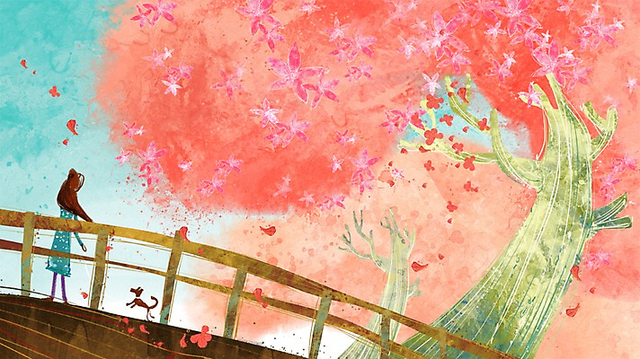 전신 PSD 나무 식물 동물 건축물 사계절 계절 여자 꽃 어린이 백그라운드 일러스트 자연 한명 서기 사람 소녀 봄 산책 벚꽃 벚나무 강아지 감성 가교 여자만 여자한명만 어린이만 소녀만 소녀한명만 봄배경 국내일러스트 1 건축 컨셉 모션 휴식 반려동물 개 생태계 파일형식