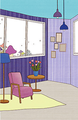 PSD 식물 꽃 화분 가구 액자 백그라운드 의자 일러스트 창문 상상 탁자 조명 상상일러스트 사람없음 장식 인테리어 소파 버섯 카펫 방 스탠드 오브젝트 국내일러스트 디자인 생활용품 파일형식