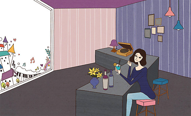 전신 PSD 식물 여자 꽃 악기 가구 액자 백그라운드 의자 음표 일러스트 창문 상상 탁자 술병 조명 주택 주류 상상일러스트 한명 들기 사람 앉기 성인 건물 장식 인테리어 꽃병 방 스탠드 칵테일 건반 피아노 건반악기 병 오브젝트 칵테일잔 여자만 여자한명만 성인여자만 성인만 혼족 국내일러스트 1 식기 건축물 기호 디자인 음료 음악 생활용품 술잔 모션 병_용기 싱글라이프 파일형식