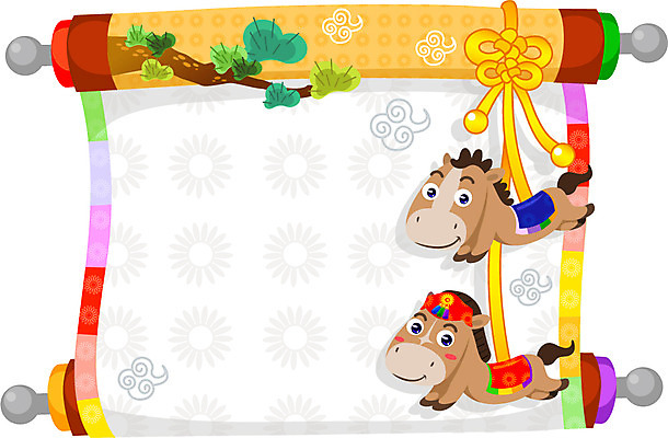 나무 식물 동물 구름 캐릭터 동물캐릭터 일러스트 전통캐릭터 새해 안내 프레임 사람없음 십이지신 말_동물 전통의상 한복 알림 신년캐릭터 말띠 2014년 갑오년 말캐릭터 족자 전통프레임 일러캐릭터 AI파일 자연요소 한국전통 전통 포유류 연도 파일형식 벡터