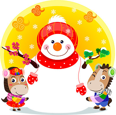 나무 식물 동물 구름 캐릭터 모자 동물캐릭터 장갑 일러스트 눈사람 전통캐릭터 새해 사람없음 목도리 십이지신 눈 말_동물 전통의상 한복 신년캐릭터 말띠 2014년 갑오년 말캐릭터 일러캐릭터 AI파일 자연요소 한국전통 전통 잡화 포유류 날씨 연도 파일형식 벡터