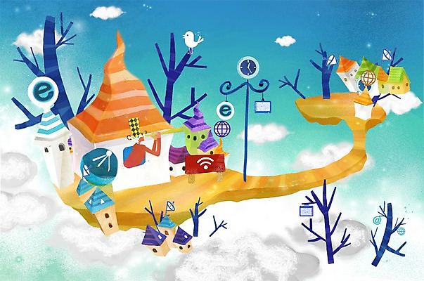 PSD 나무 식물 동물 구름 모자 건축물 남자 길 시계 일러스트 상상 조류 주택 정보기술 상상일러스트 한명 사람 상반신 판타지 망원경 관찰 스마트 언론 편리함 남자만 남자한명만 국내일러스트 자연요소 1 잡화 건축 컨셉 모션 기술 건물 파일형식