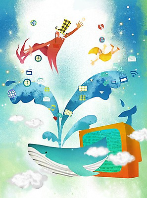 전신 PSD 구름 모자 남자 시계 일러스트 상상 정보기술 상상일러스트 사람 두명 물 판타지 스크린 모니터 텔레비전 CD 클래퍼보드 편지 스마트 고래 분수 와이파이 언론 편리함 분수_분수대 남자만 국내일러스트 자연요소 잡화 컨셉 포유류 기술 전자제품 컴퓨터 수중동물 분수대 무선인터넷 파일형식