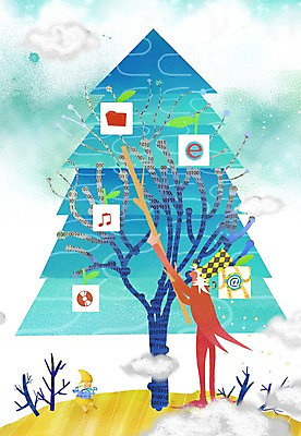 전신 PSD 나무 식물 구름 모자 남자 인터넷 음표 일러스트 상상 정보기술 상상일러스트 서기 사람 두명 판타지 CD 막대기 스마트 폴더 언론 편리함 남자만 국내일러스트 자연요소 기호 잡화 음악 컨셉 모션 기술 파일 파일형식