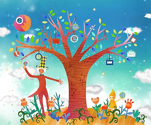 전신 PSD 나무 식물 구름 모자 남자 꽃 시계 일러스트 상상 정보기술 상상일러스트 서기 사람 두명 판타지 CD 클래퍼보드 편지 스마트 폴더 언론 편리함 남자만 국내일러스트 자연요소 잡화 컨셉 모션 기술 파일 파일형식