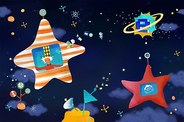 PSD 구름 모자 남자 별 말풍선 인터넷 일러스트 상상 안테나 정보기술 상상일러스트 한명 사람 상반신 판타지 우주 행성 클래퍼보드 편지 스마트 폴더 언론 편리함 남자만 남자한명만 국내일러스트 자연요소 1 잡화 컨셉 통신 기술 파일 파일형식